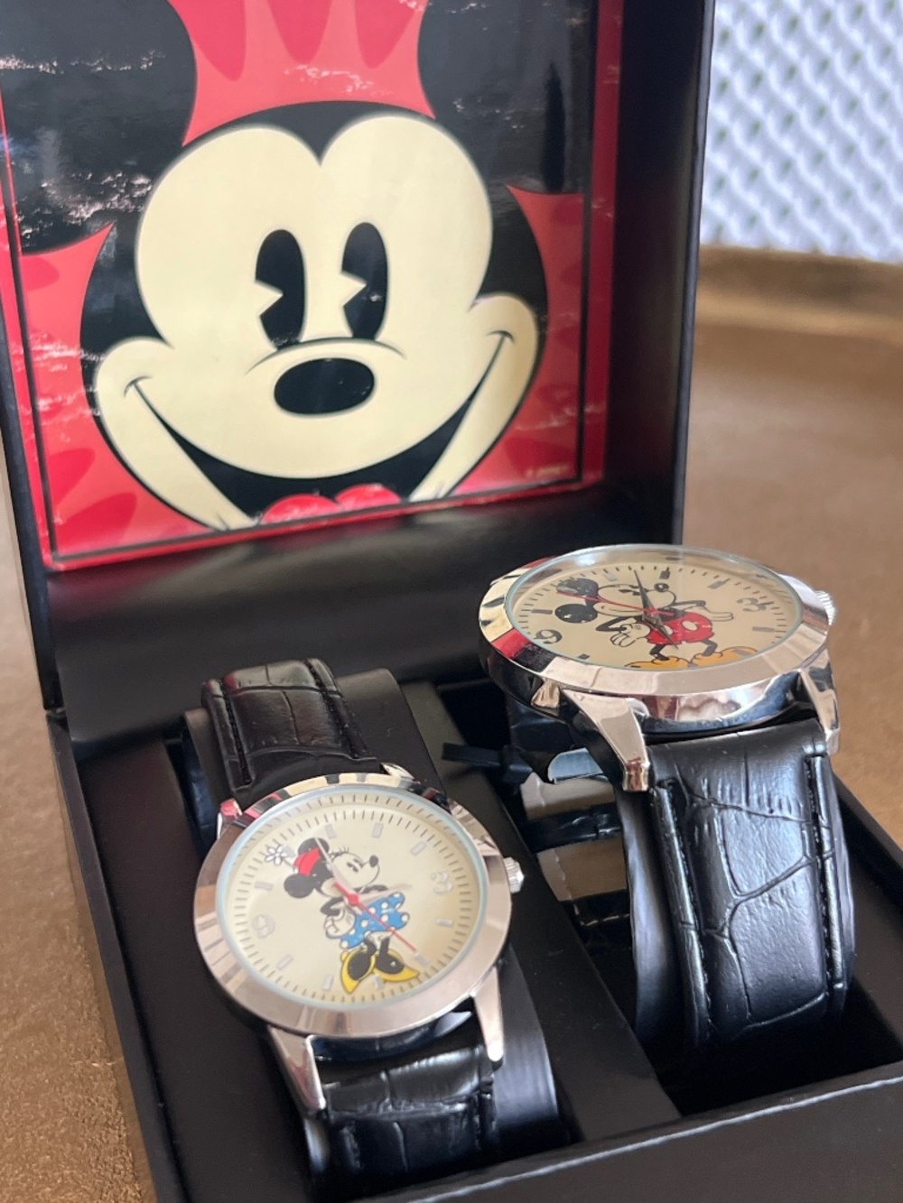 Disney Mickey & Minnie His & Hers Watch Set – Original Box